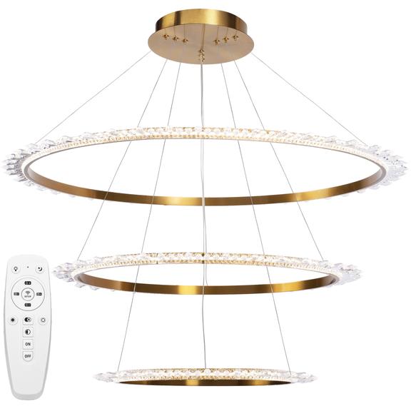 KRISTALLTAKARMATUR LED APP1609-3C GULD