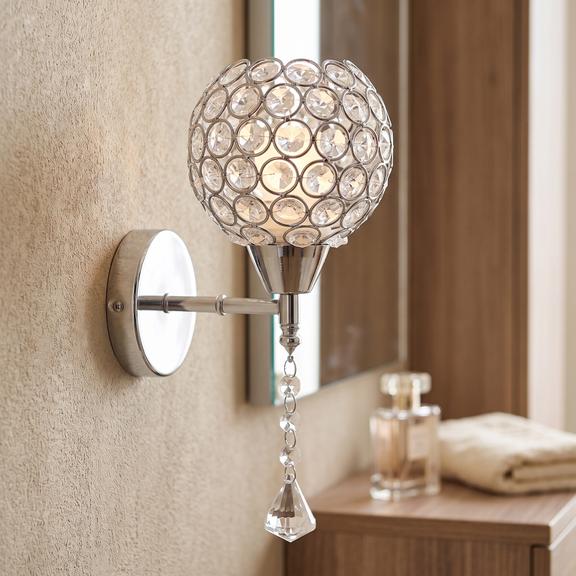 VÄGGLAMPA KINKIET I GLAMOURSTIL APP716-1W E27