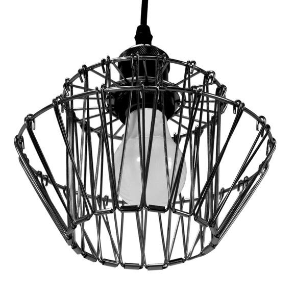 Taklampa Hängande APP941-1CP Set 36 cm Svart