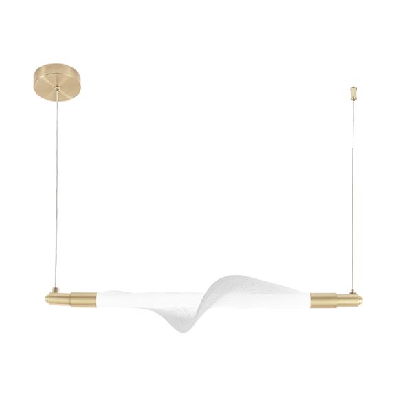 HÄNGLAMPA LED G011-CP VIT/GULD