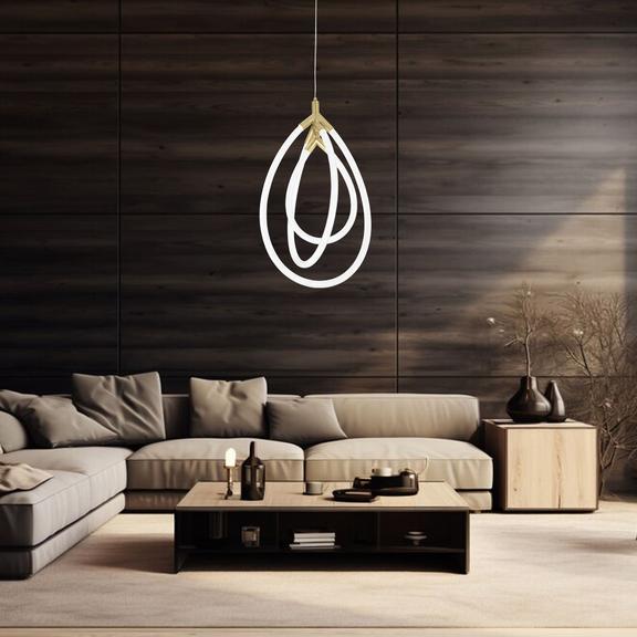 HÄNGLAMPA LED G018-CP GULD
