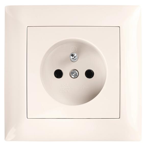 Marco simple para enchufes OSTE JNH013-1F Beige