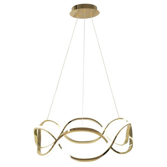 Modern taklampa LED + FJÄRRKONTROLL APP800-CP Twist Guld