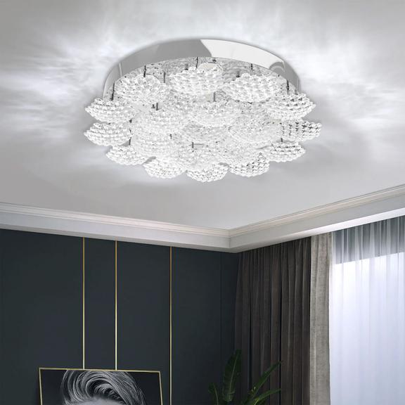 Kristall LED-plafond MS014-C Krom