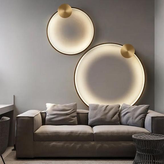 VÄGGLAMPA LED-VÄGGLAMPA APP1391-CW GAMMAL GULD 50 cm
