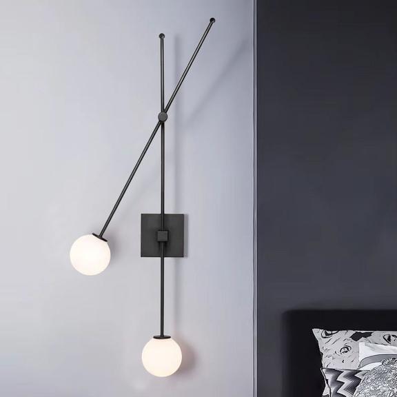 Vägglampa APP1595-2W svart