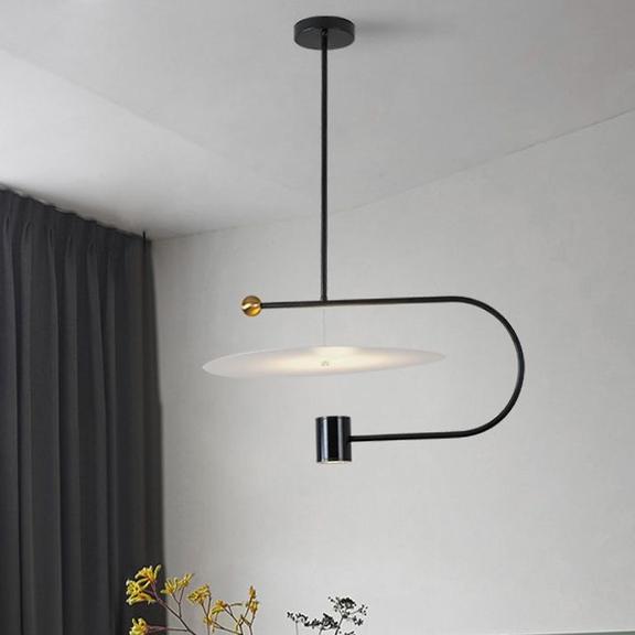 LED taklampa APP589-1CP svart