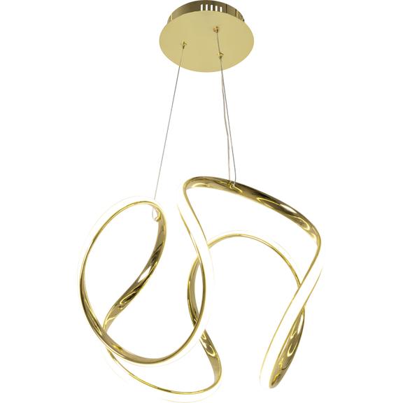 Modern LED Takpendellampa + FJÄRRKONTROLL APP386-CP Guld