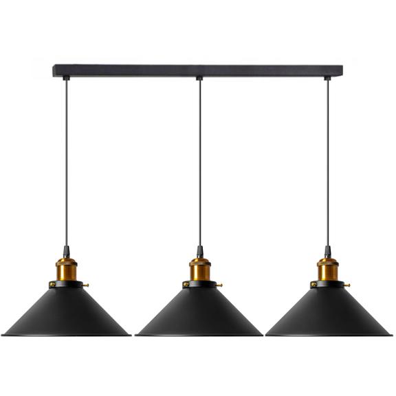HÄNGENDE TAKLAMPA PORTO APP017-3CP Svart