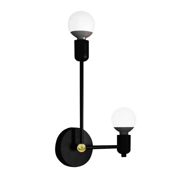 Vägglampa APP1707-2W SVART