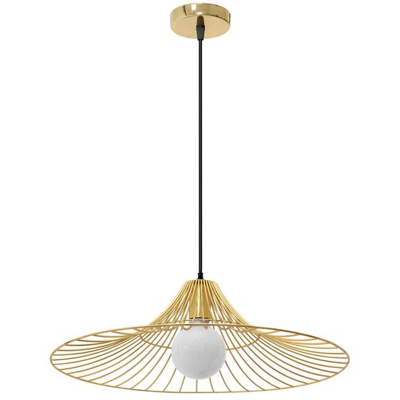 Platt Rund Hängande Taklampa Loft APP499-1CP Guld