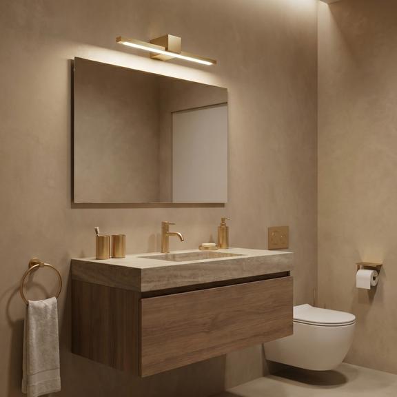 Badrum vägg LED-lampa SWE043-1W 40cm GOLD