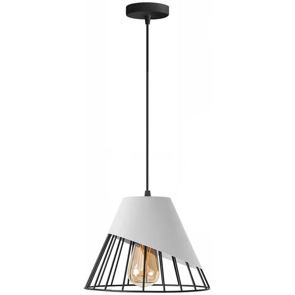 TAKLAMPA HÄNGANDE METALLSKÄRM APP228-1CP VIT
