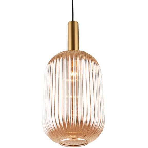 Glaspendellampa i tak med APP458-1CP Orange
