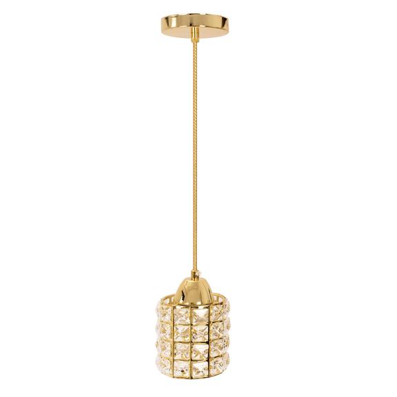 Taklampa Kristall APP724-1CP Guld