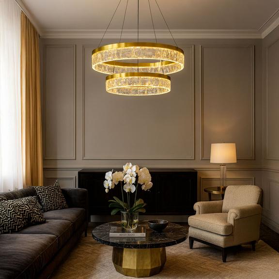 Pendellampa LED LHJ049-CP2 GULD