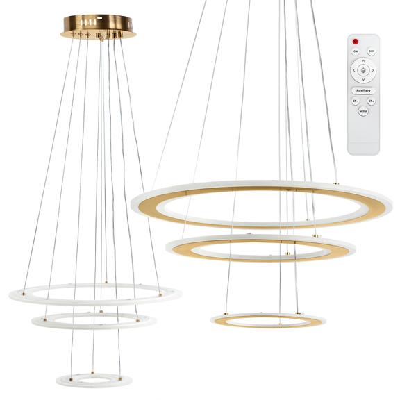 TAKLAMPA HÄNGENDE LED G041-3CP Borstad Guld
