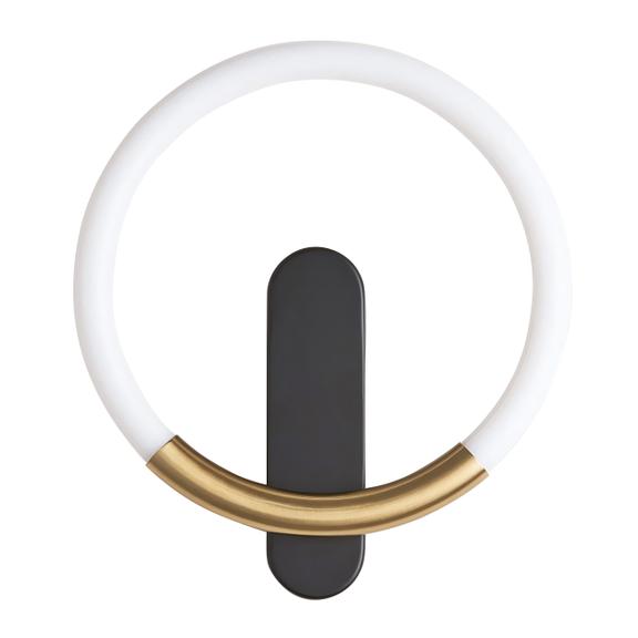 VÄGGLAMPA LED LHJ068-W Svart / Borstad Guld