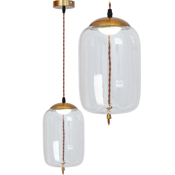 LED taklampa hängande i glas APP444-CP