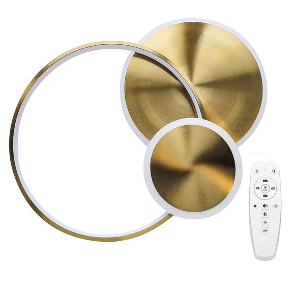 Taklampa APP1711-C LED-plafond Borstad Guld + fjärrkontroll