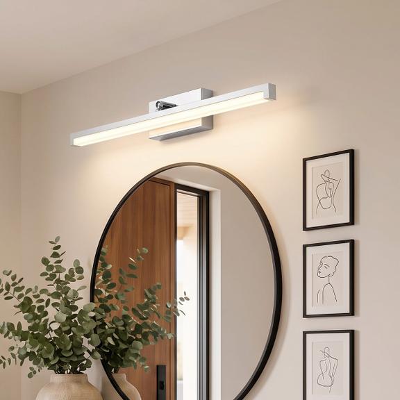 LAMPA KINKIET ŁAZIENKOWY LED NAD LUSTRO 12W 50CM APP374-1W BIAŁA