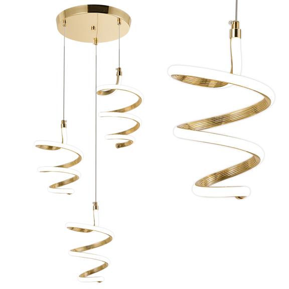 HÄNGLAMPA LED G075-3CPR Guld