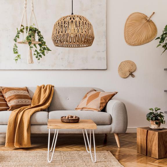 Boho Taklampa APP1291-1CP Beige