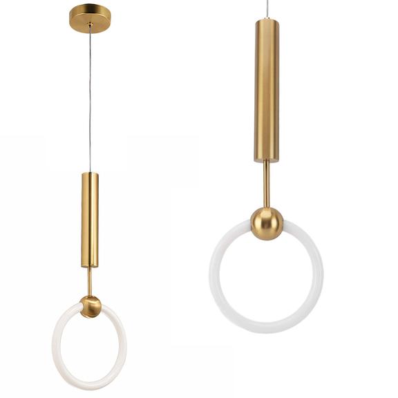 HÄNGLAMPA LED LHJ059-1CP Borstad Guld