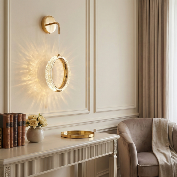 VÄGGLAMPA LED G175-W GULD