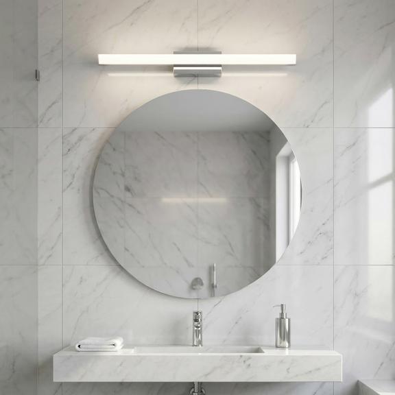 BADRUMSVÄGGLAMPA LED 60CM APP1846-1W CHROM