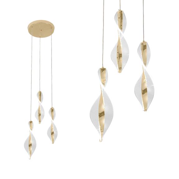 HÄNGLAMPA LED G028-3CP GULD