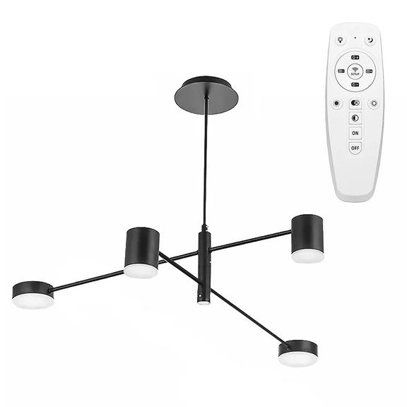 Modern taklampa med 4 armar APP596-4C med fjärrkontroll