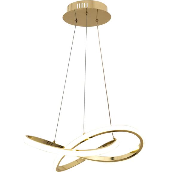 Taklampa Takpendel Ring Modern LED + Fjärrkontroll APP390-CP Guld