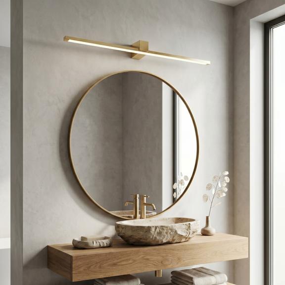 Badrum vägg LED-lampa SWE045-1W 80 cm GOLD