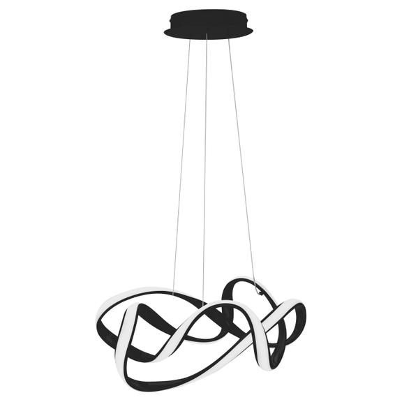 Modern taklampa LED + FJÄRRKONTROLL EVE APP820-CP Svart