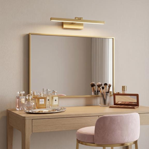 Kúpeľňové nástenné LED svietidlo APP1864-1W 60 cm BRUSH GOLD