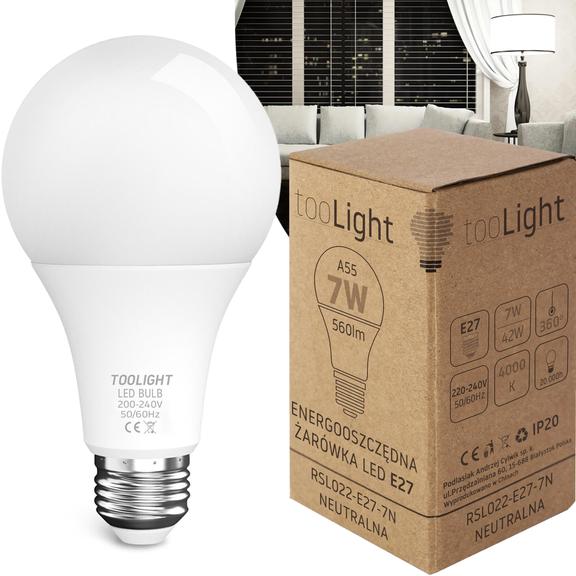 LED-lampa Neutral E27 7W RSL022