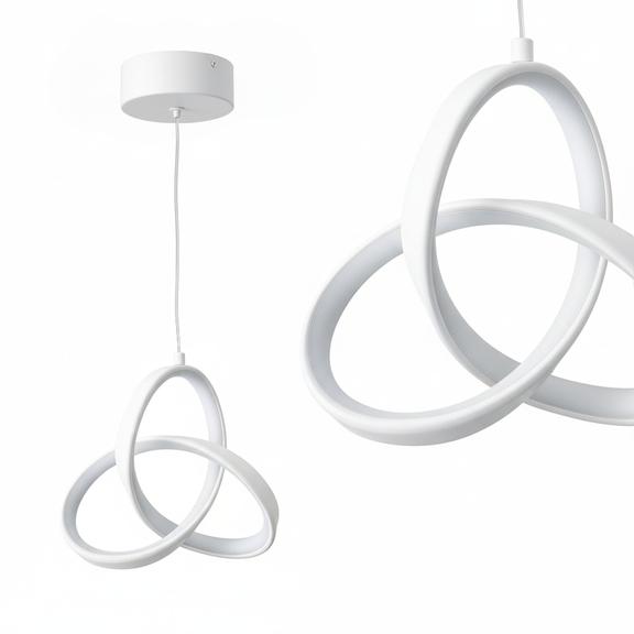 TAKLAMPA HÄNGANDE LED APP1783-CP VIT