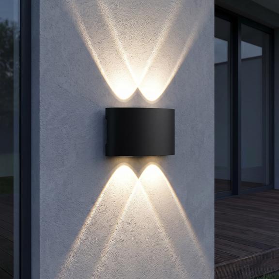 Fassadenleuchte Wandleuchte LED JNH039-4G Black