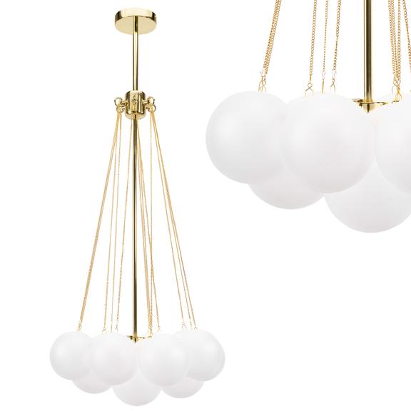HÄNGENDE TAKLAMPA APP1688-12CP Guld