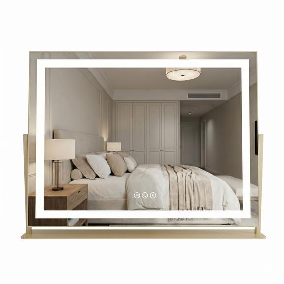 Spegel LED Studio L.Gold 58x45