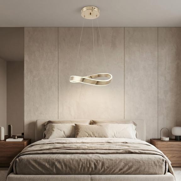 HÄNGANDE TAKLAMPA SWE066-CP 60cm GOLD