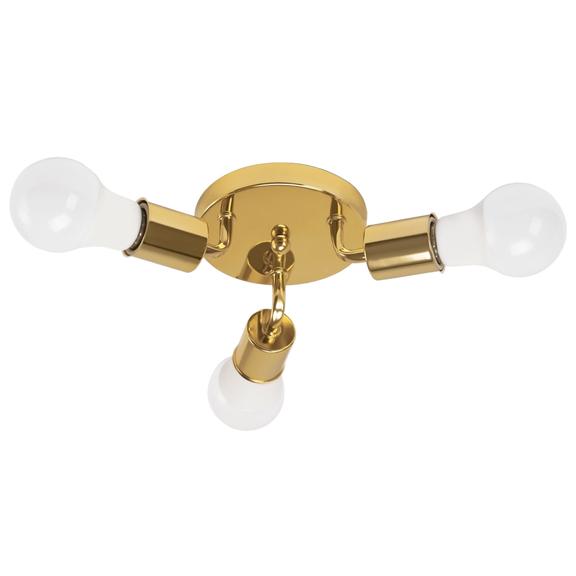 Trefaldig takplafond i metall APP704-3C guld
