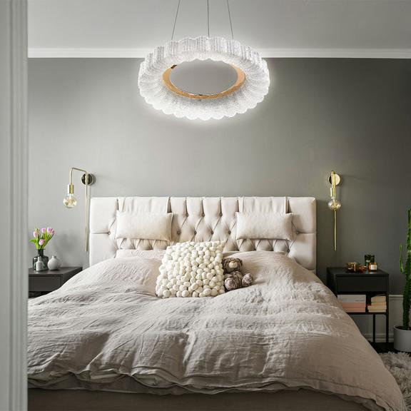 HÄNGLAMPA LED MS018-CP Roséguld 40 cm