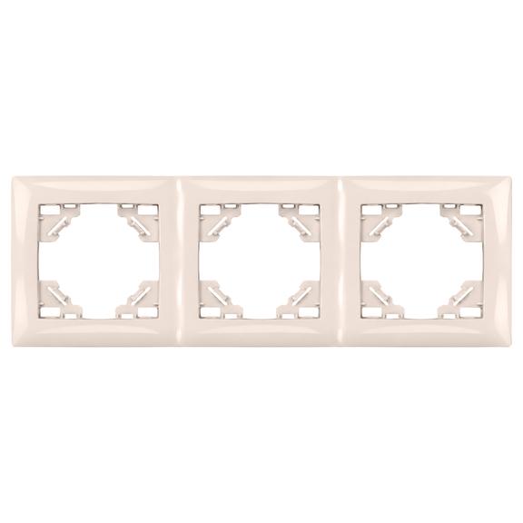 Háromszoros dugalj keret OSTE JNH015-3F Beige