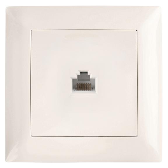 RJ45 Lizdas su Rėmeliu OSTE JNH010-S BEIGE