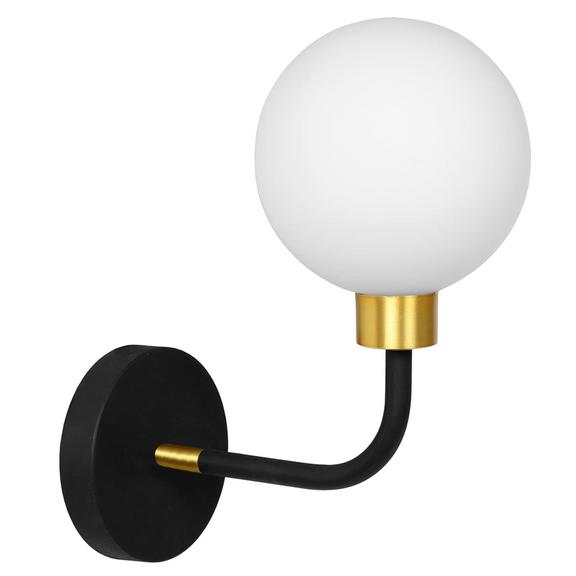 VÄGGLAMPA VÄGGLAMPA/KINKIET APP1301-1W Svart Guld