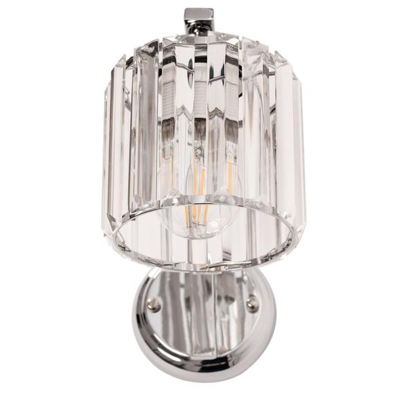 Vägglampa metall kristall APP509-1W KROM