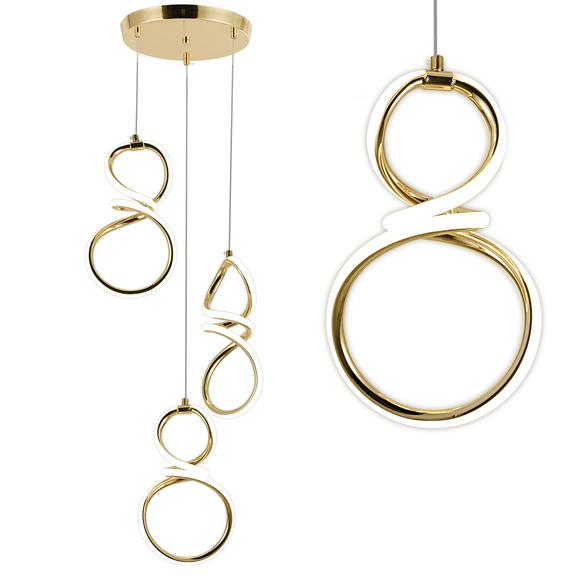 HÄNGLAMPA LED G073-3CPR Guld