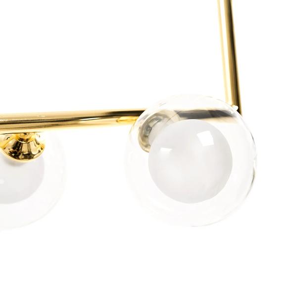 Hänglampa Glasglob APP690-6CP Guld